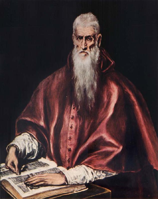 El Greco St.Jerome as a Cardinal oil painting picture